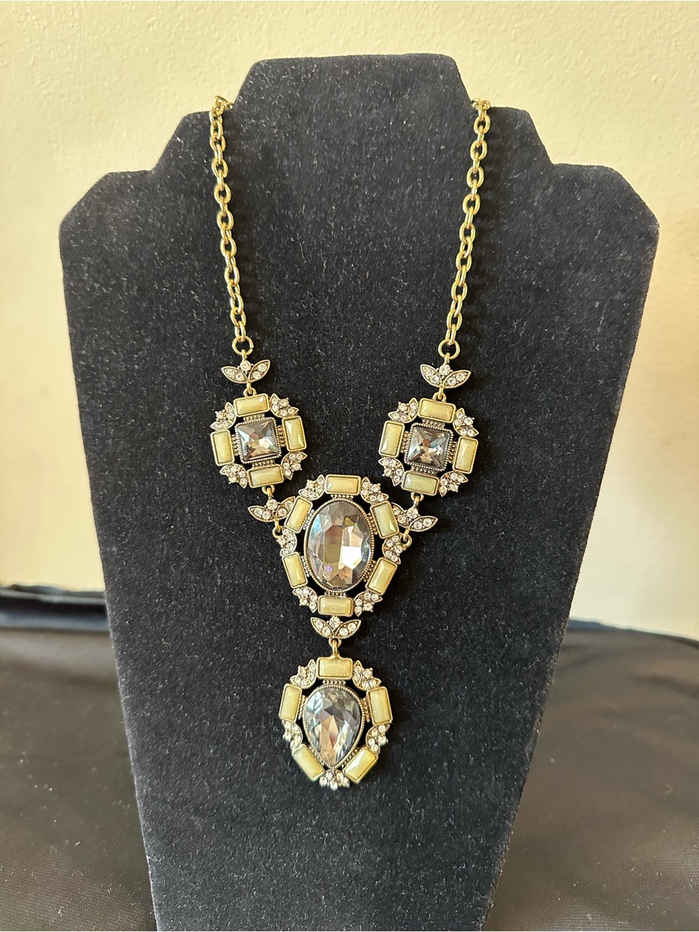 Gold-Tone Crystal Statement Necklace - Women Jewelry